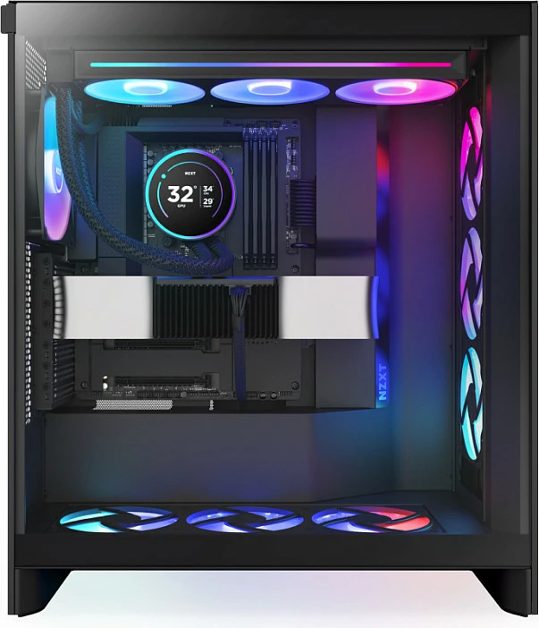 Ftohës uji AIO NZXT Kraken Elite V2 360 RGB RL-KR36E-B2, me LCD Display, i zi