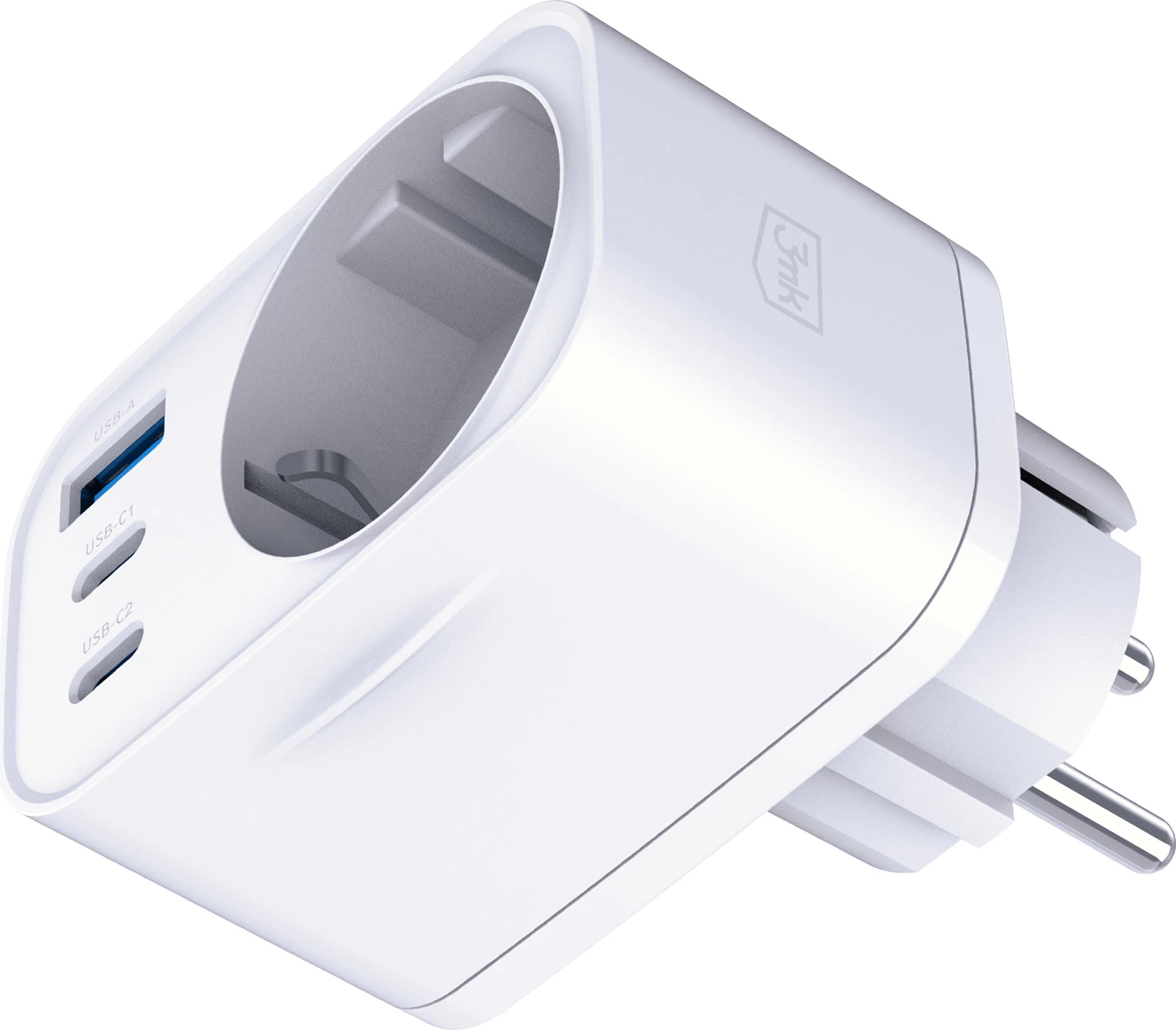 Karikues 3mk Hyper Comfort Charger GaN PD 30W, i bardhë