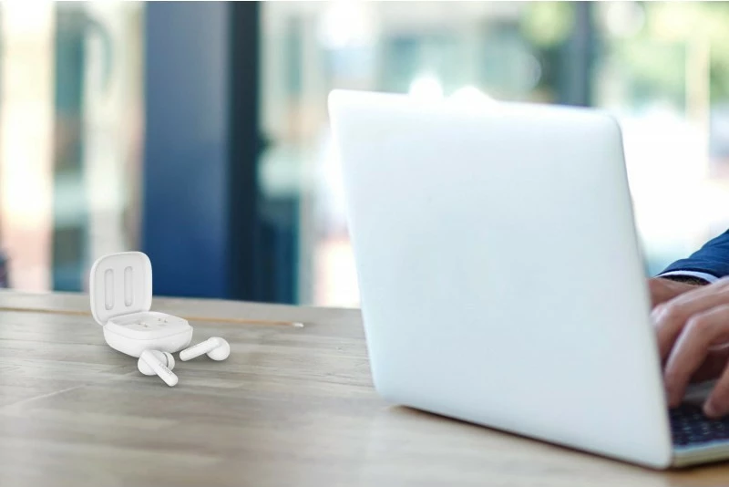 Kufje Lamax Clips1 Plus, wireless, Bluetooth 5.1, 40 orë, të bardha