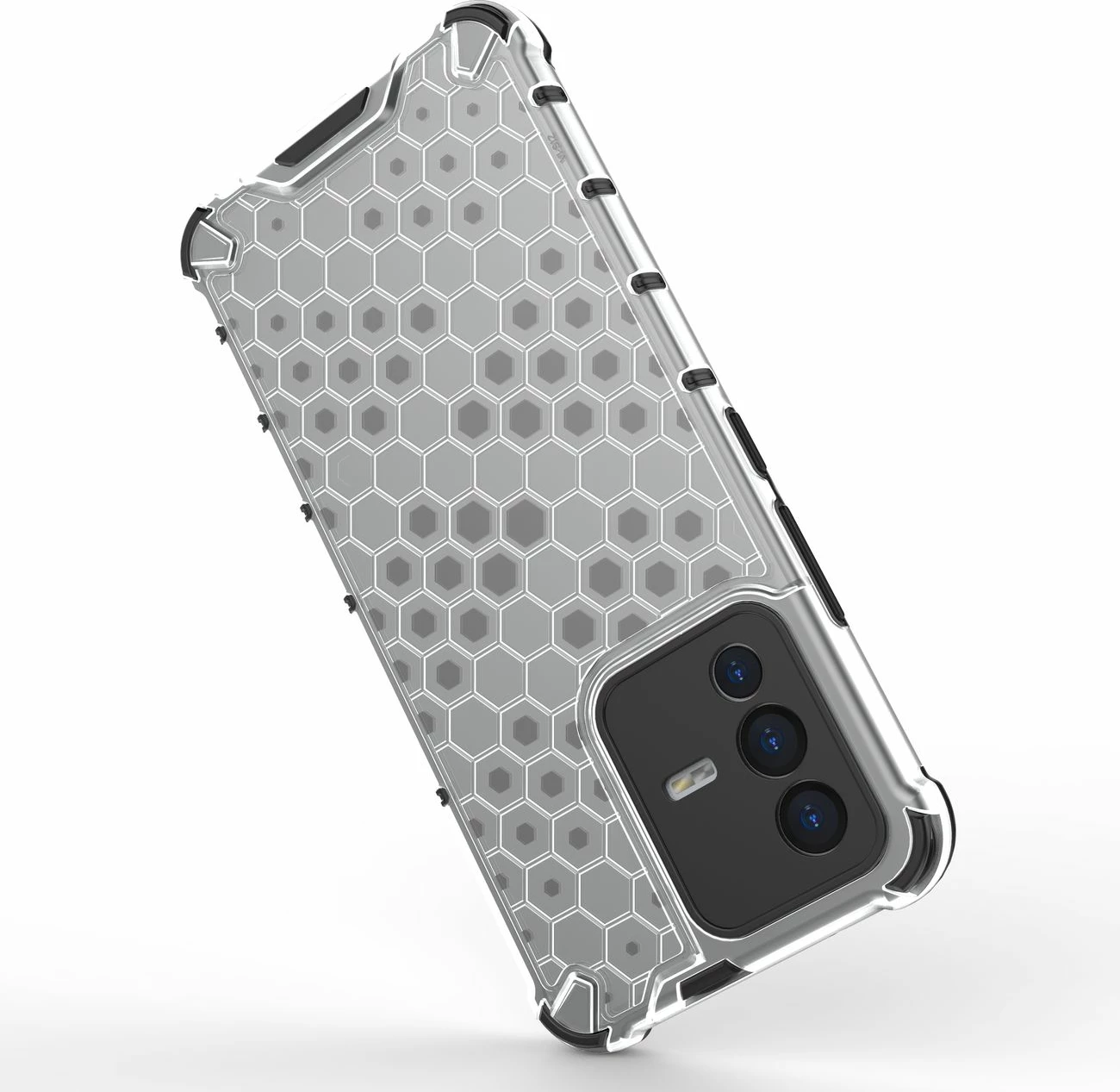 Mbështjellës Hurtel honeycomb për Vivo V23 5G, i zi