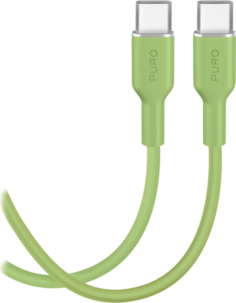 Kabllo USB-C në USB-C Puro ICON 1.5 m, e gjelbër