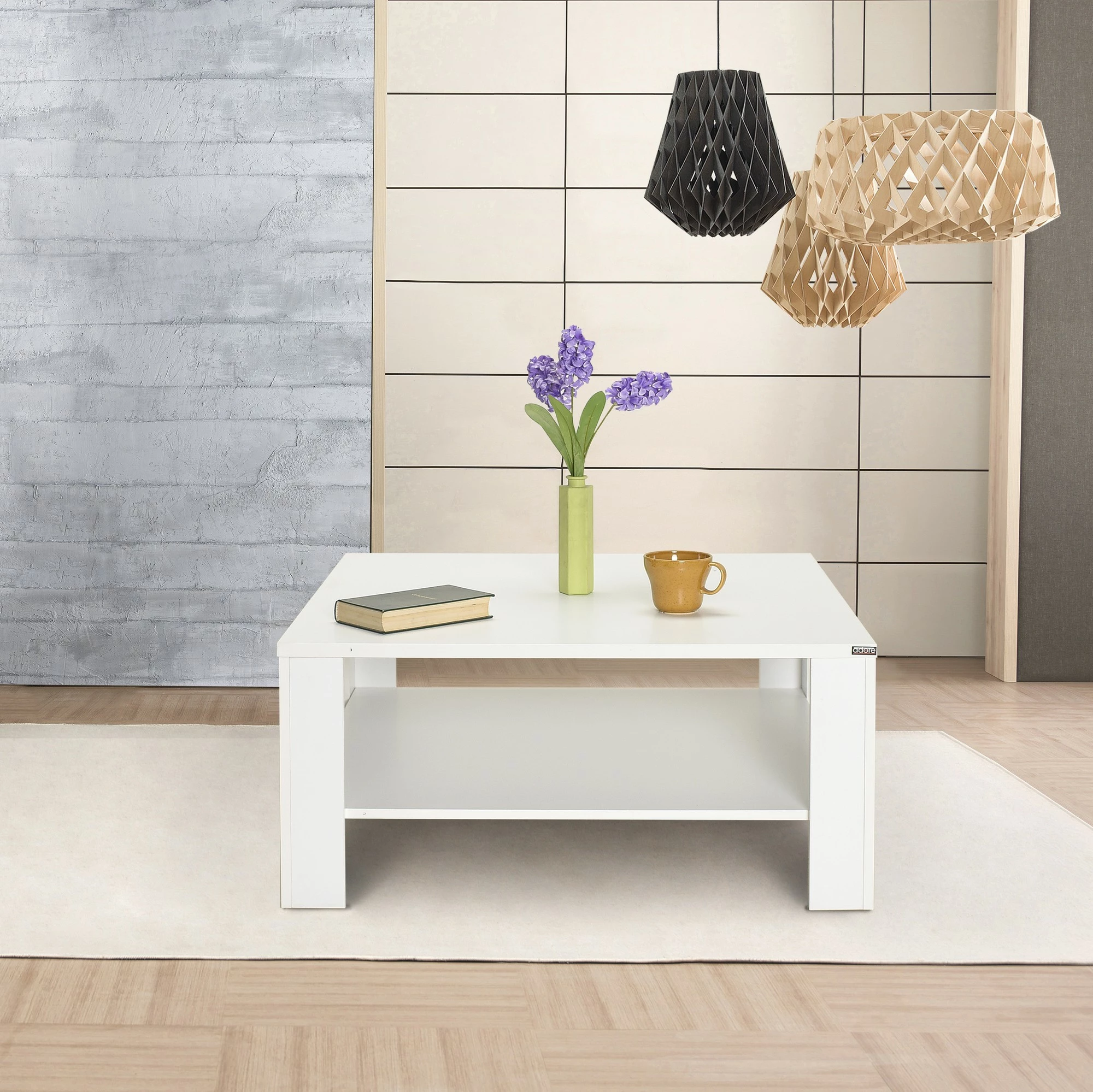 Tavolinë kafeje Hanah Home, Shp-690-Dd-1, e bardhë