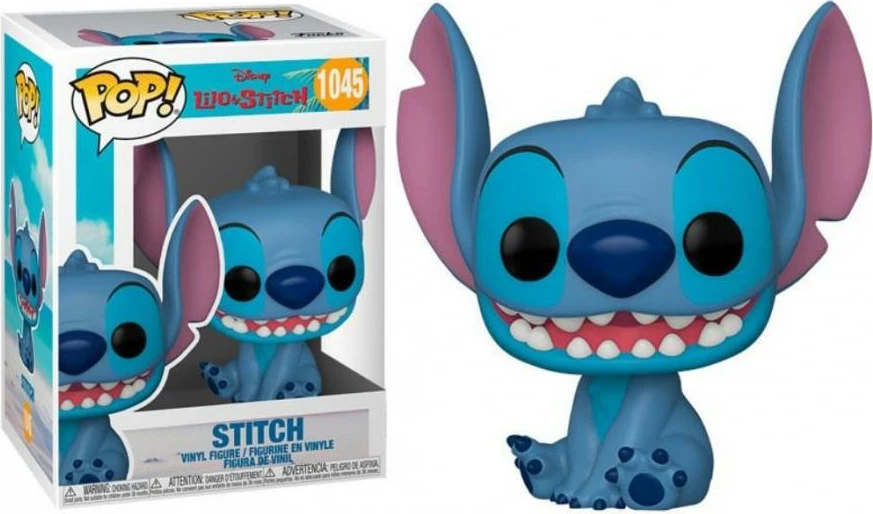 Figurinë koleksionuese Funko Pop! Disney Lilo & Stitch Smiling Seated Stitch, vinyl, blu