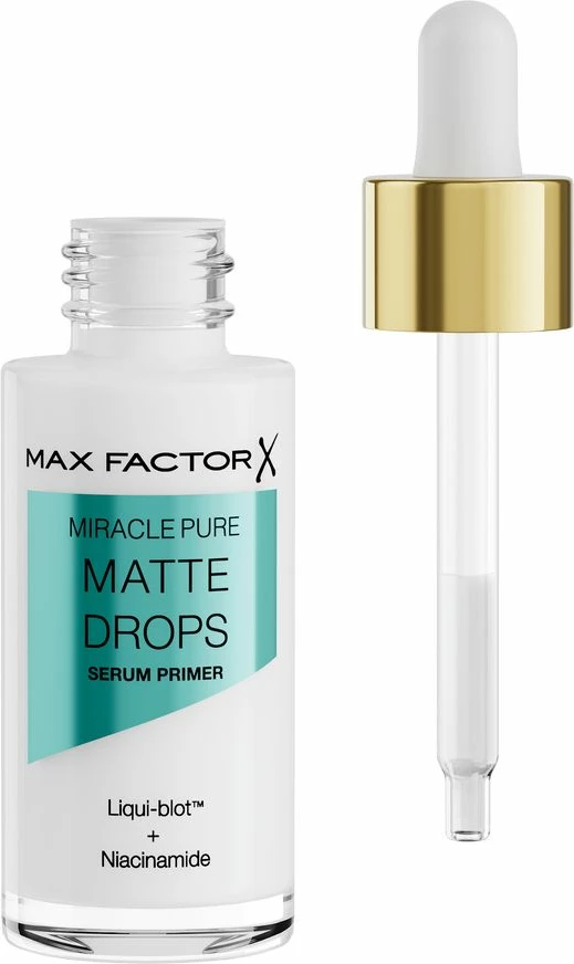 Serum-bazë matifikues për fytyrë Max Factor Miracle Pure Matte Drops për femra, 30ml