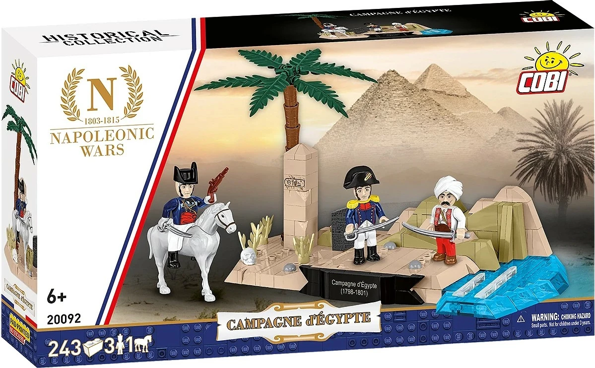 Set konstruktues Cobi Campagne d'Égypte 1798-1801, COBI-20092, 243 elemente, 3 figurina