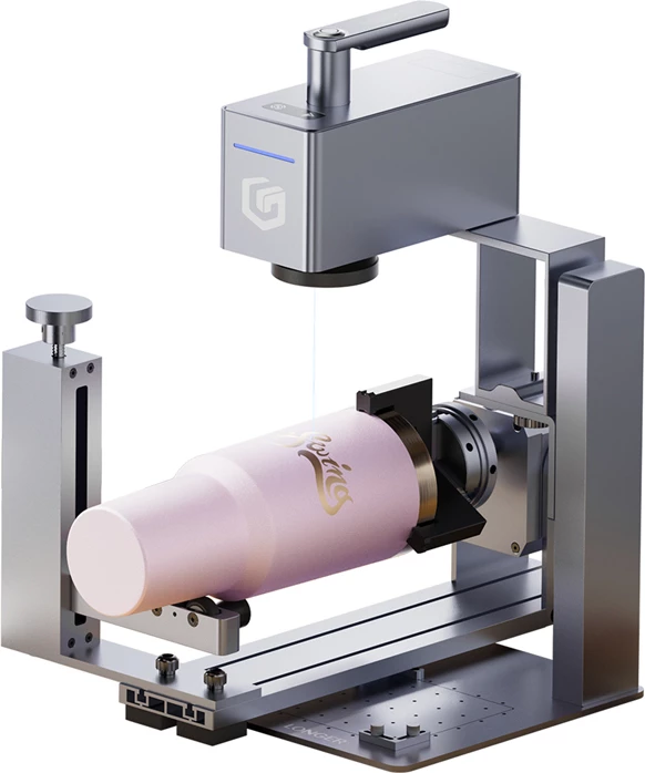 Gravurues lazer, Longer Nano Pro 12W, 12 W, zonë pune 100×100 mm, Wi‑Fi/USB, gri/portokalli, set