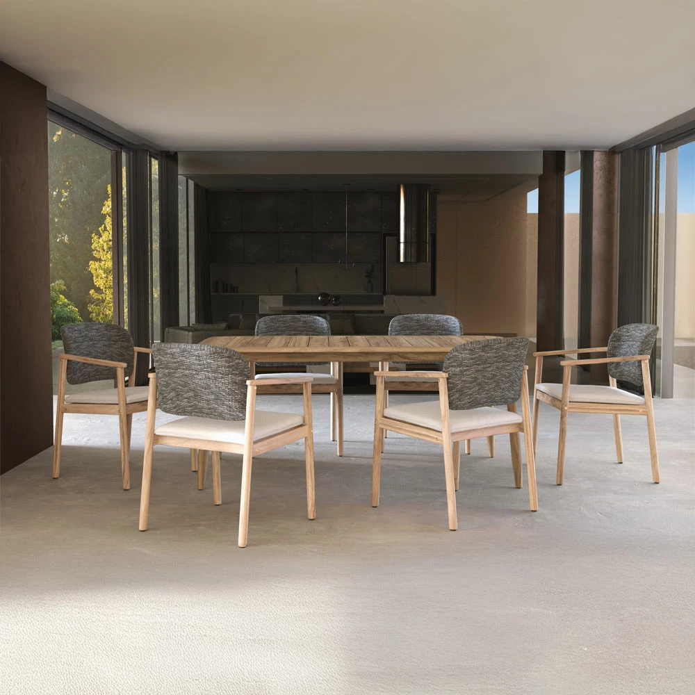 Karrige Freeland me jastëk, ngjyrë natyrale-gri, 62x62.5x80.5