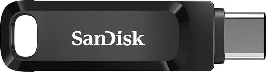 USB SanDisk Ultra Dual, 128 GB, e zezë, argjend