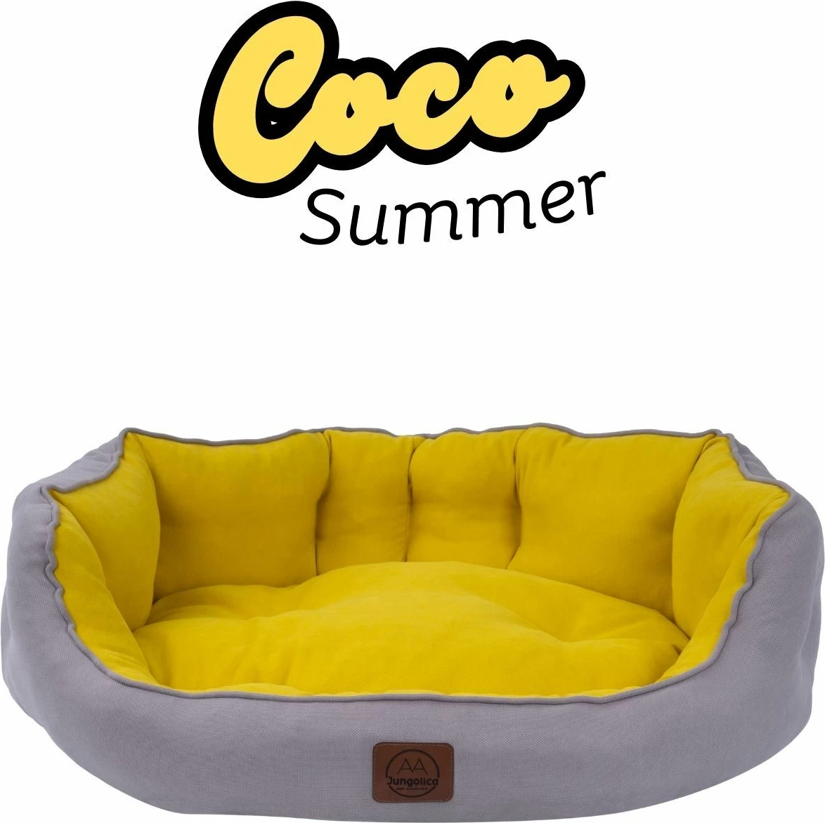 Shtrat për kafshë Coco Summer, ngjyrë e verdhë, madhësia M