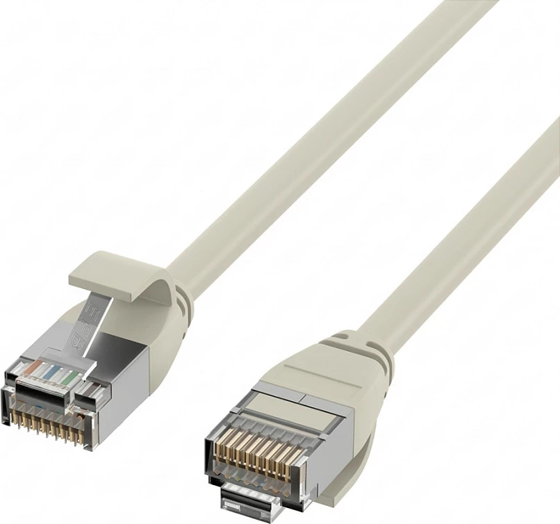 Kabllo rrjeti EFB Elektronik RJ45 Patch Cat6A U/FTP, 0.25 m, ultraflex, gri