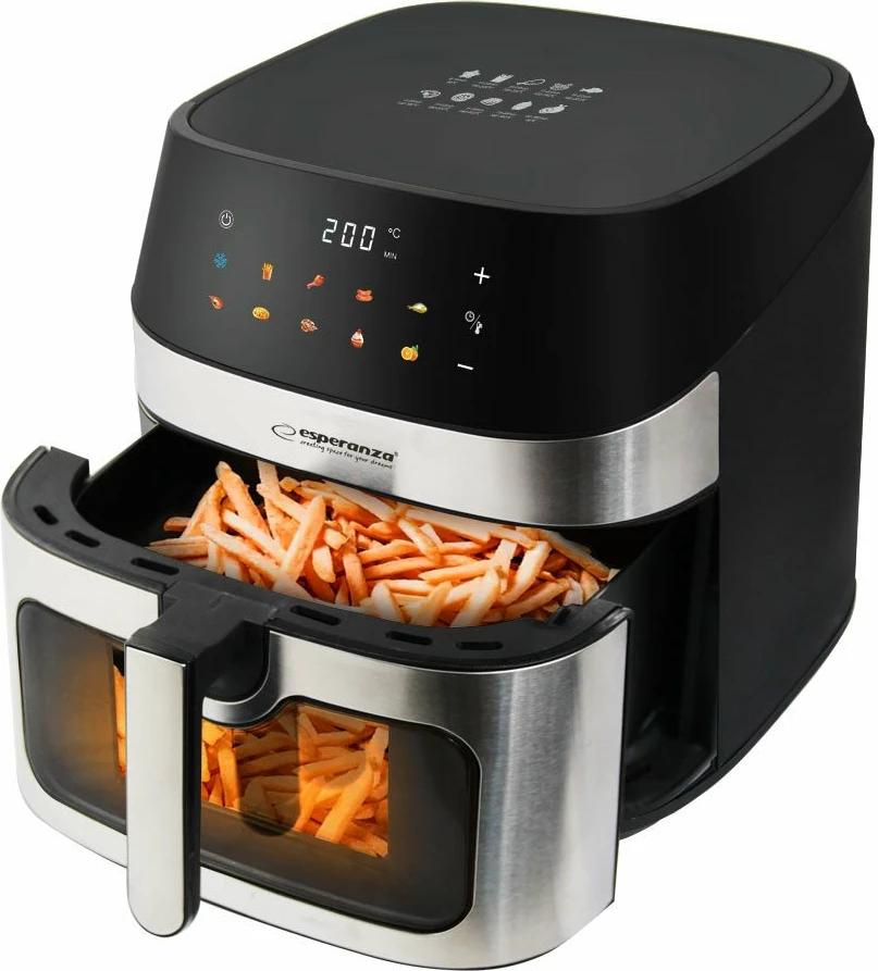 Fritezë pa vaj Esperanza EKA005 8L 1600W, e zezë
