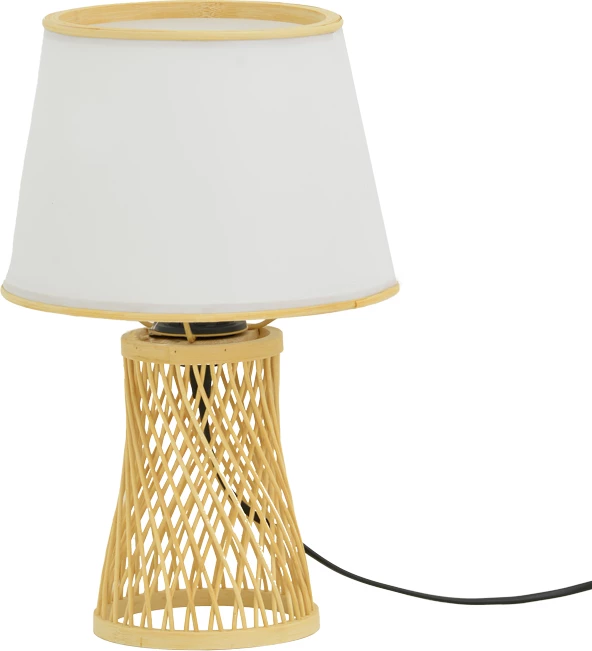 Llambë tavoline Kaldro Inart E27 bambu ngjyrë natyrale D24χ37cm