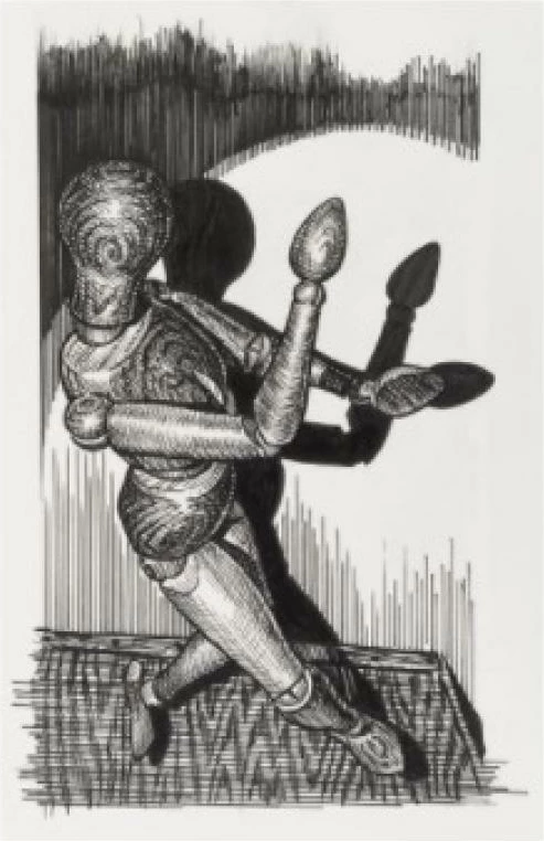 stilolaps me bojë Faber-Castell Pitt Artist Pen FC-167154, set 6 copë, e zezë