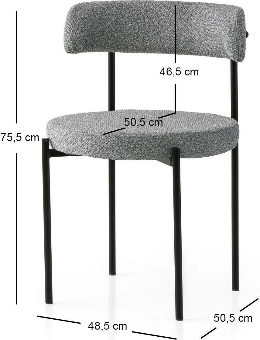 Set karrigesh moderne (2 copë), Hanah Home, Gını - 4012 V2