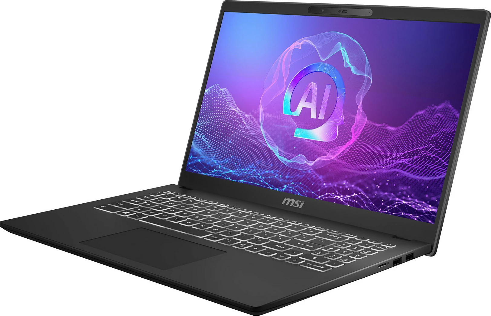 Laptop MSI Modern 15 H AI C2HMG-288FRNN, Core Ultra 5 225H, 16GB RAM, 512GB SSD, Windows 11 Pro, tastierë AZERTY FR, i zi