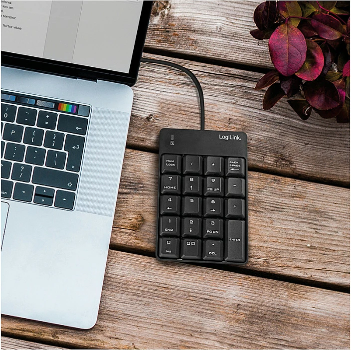 Tastierë numerike LogiLink ID0184, USB, e zezë