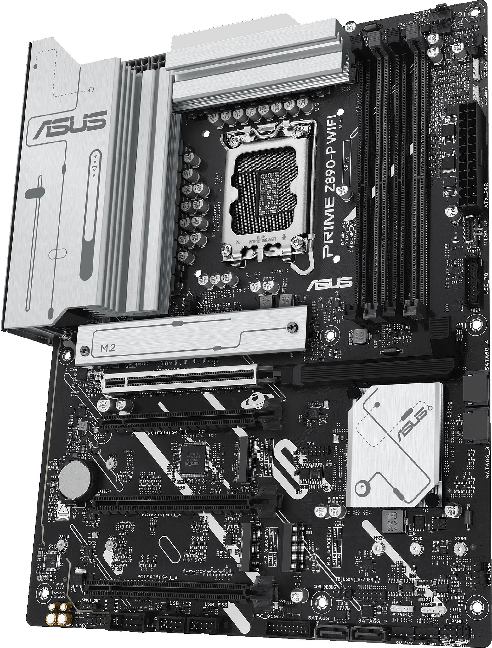 Pllakë amë ASUS PRIME Z890-P WIFI, Intel, LGA 1851, DDR5, 192 GB, e zezë
