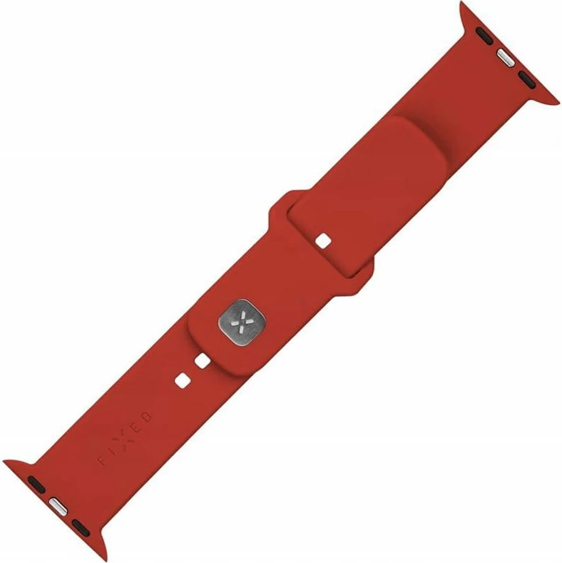 Rrip silikoni Smartwatch Fixed FIXSST2-434-RD për Apple Watch 42/44/45 mm, 2 gjatësi (22/24 cm), kuqe