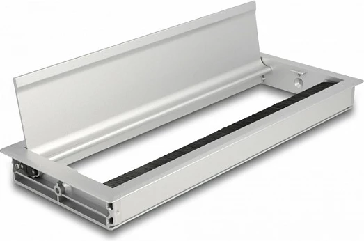 Kalues kabllosh për tavolinë DeLOCK 300 x 120 x 28 mm, alumin, silver