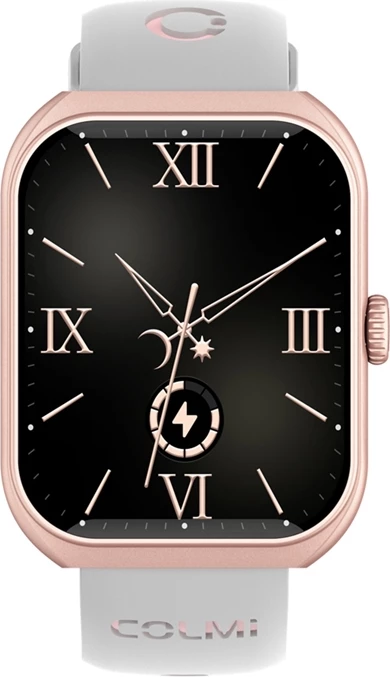 Smartwatch, Colmi P86, 1.93" AMOLED AOD, thirrje Bluetooth, 1ATM, 400 mAh, rozë e artë