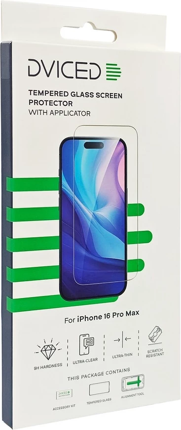 Dviced tempered glass screen protector for iPhone 16 Pro Max