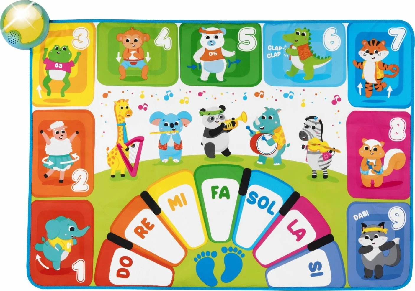 Tapet muzikor Chicco Musical Mat 2-në-1 100x70 cm, shumëngjyrësh