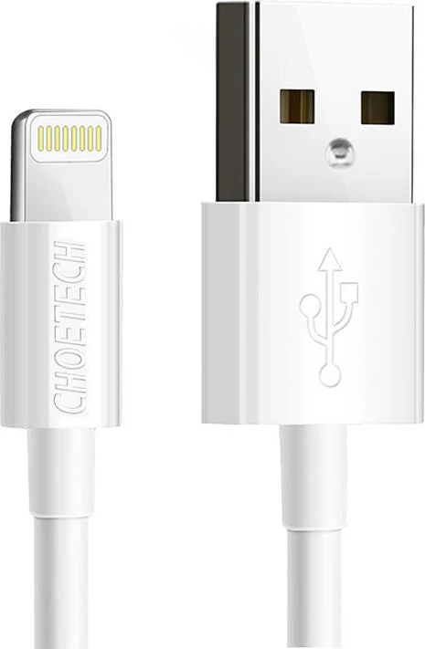 Kabllo USB në Lightning Choetech IP0026, 1.2m, e bardhë