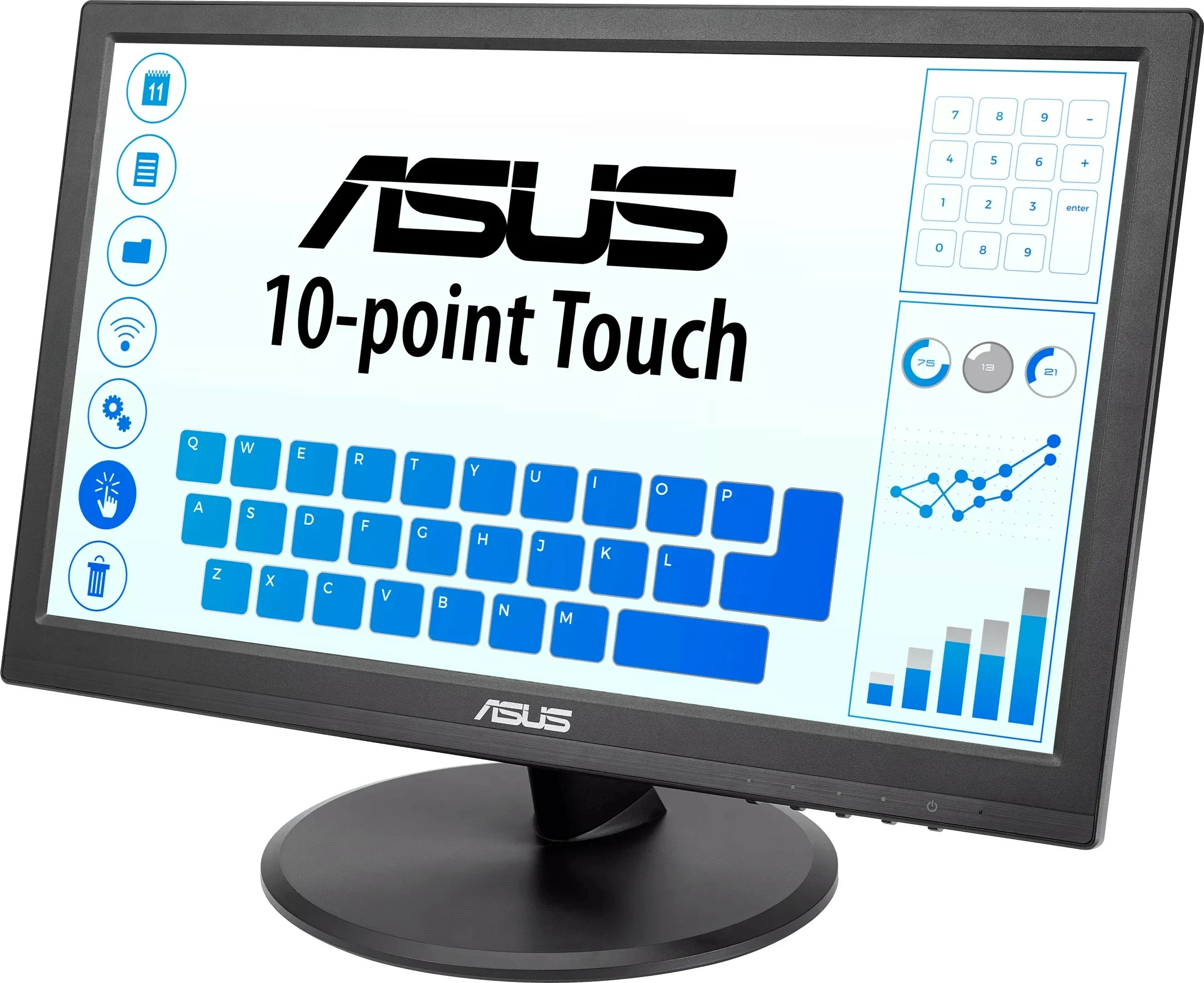 Monitor ASUS VT168HR, 15.6", LED, Touchscreen, i zi