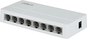 Switch Dahua DH-SF1008L, 8x Fast Ethernet 10/100, PoE, desktop, gri e çelët