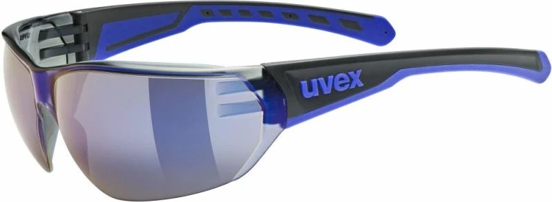 Syze biçiklete UVEX Equate, të zeza/blu matt/mirror blue