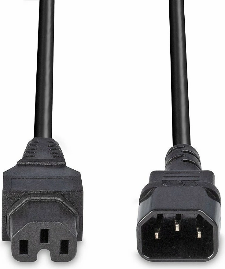 Kabllo energjie LINDY IEC në C15, 2m, e zezë