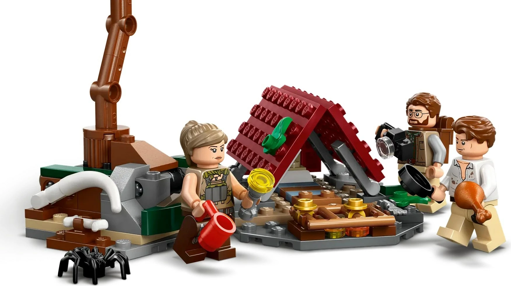 Set lodrash LEGO Jurassic World 76973, Raptor & Titanosaurus Tracking Mission, 3 minifigura, për fëmijë 7+