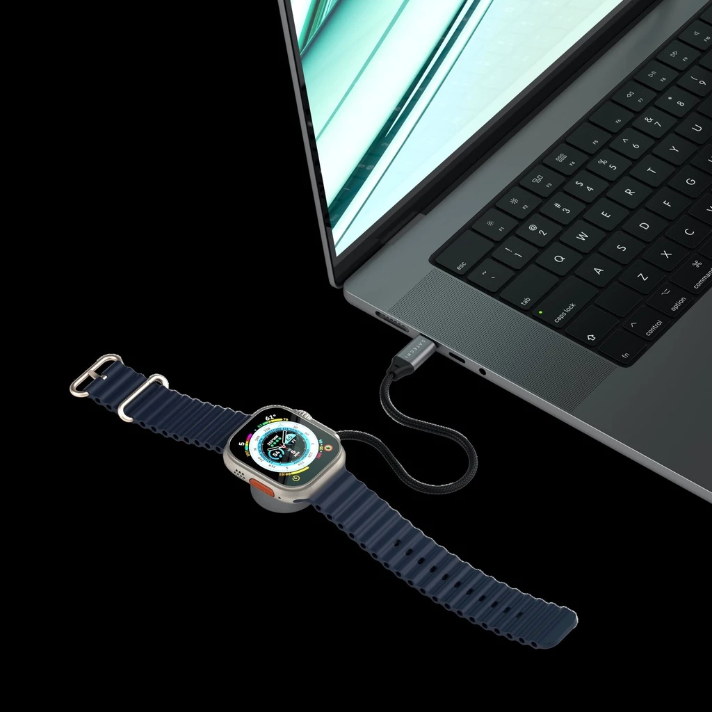 Satechi USB-C Magnetic Fast-Charging Cable for Apple Watch - Space Gray