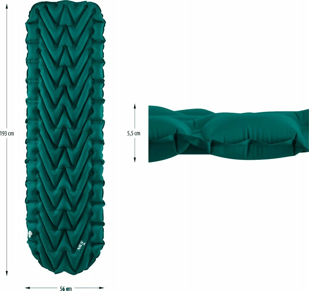 Dyshek kampingu vetë-fryrëse Nils Extreme NC4005 193x56 cm, 600 g, turkuaz
