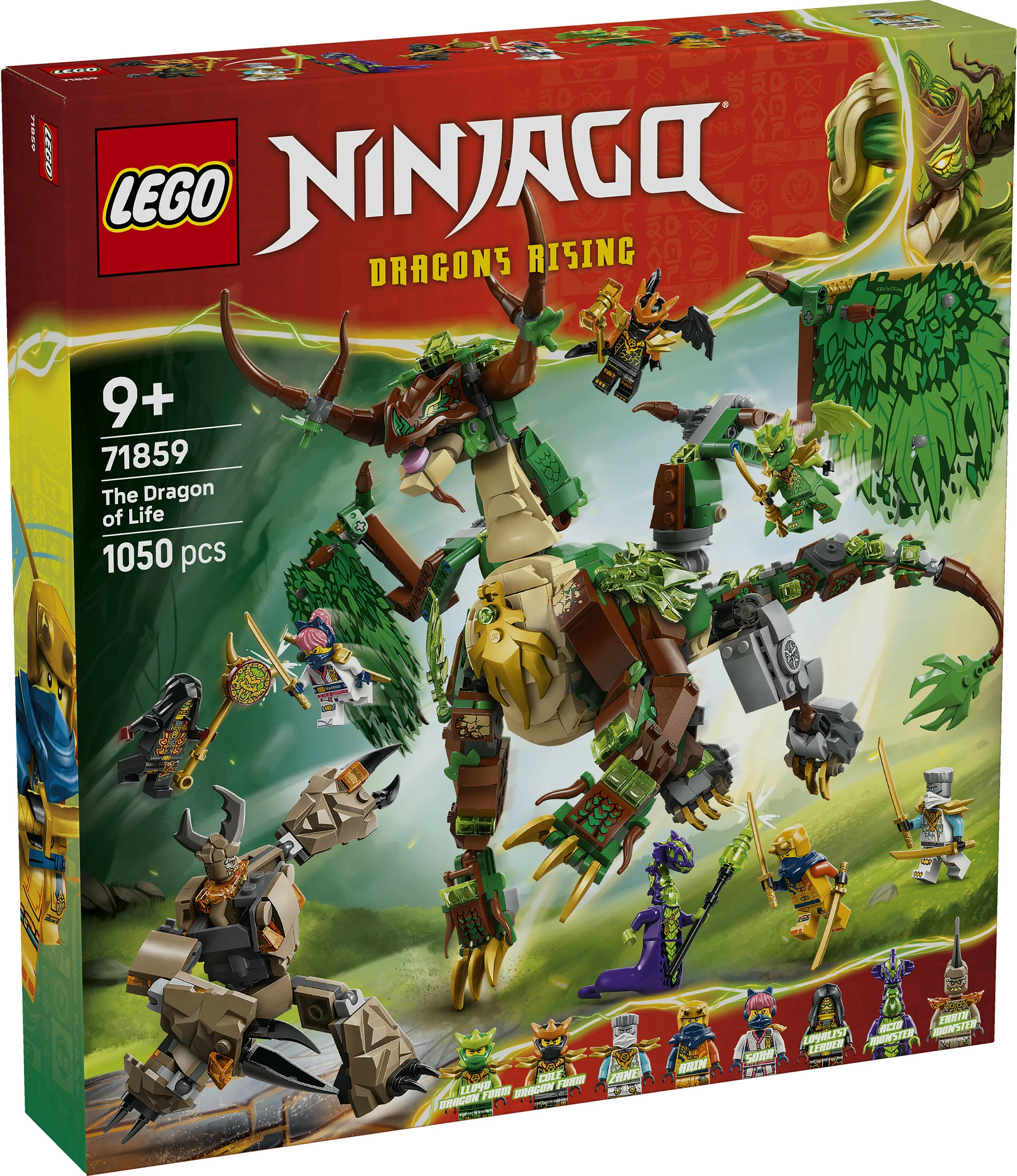 Set ndërtimi LEGO NINJAGO 71859 The Dragon of Life, 1050 copë, multikolor