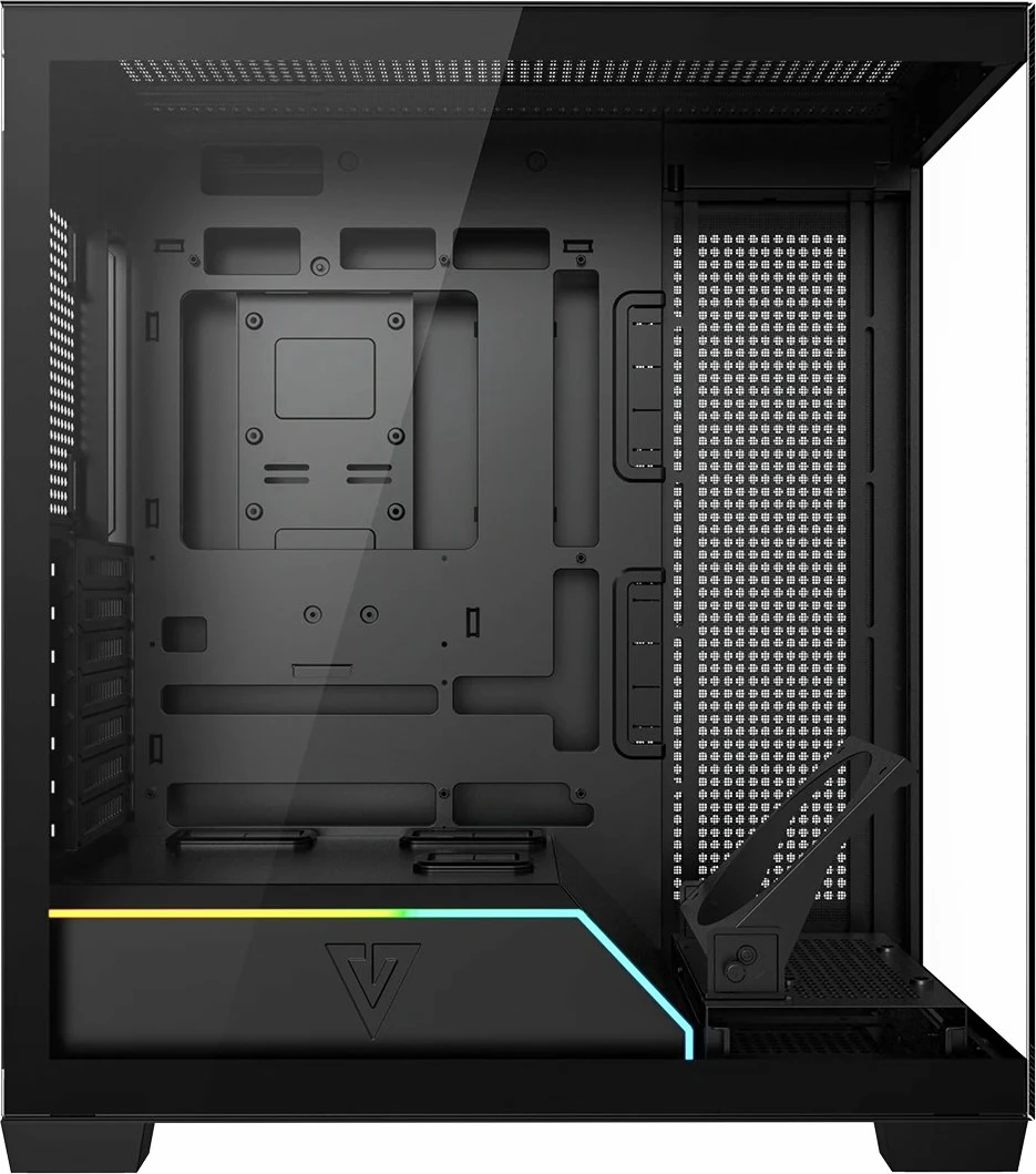 Kasë Modecom Volcano Stellar Plus AT-STELLAR-PLUS-NF-0000-10, ATX Midi Tower, ARGB, USB-C, pa furnizim, e zezë