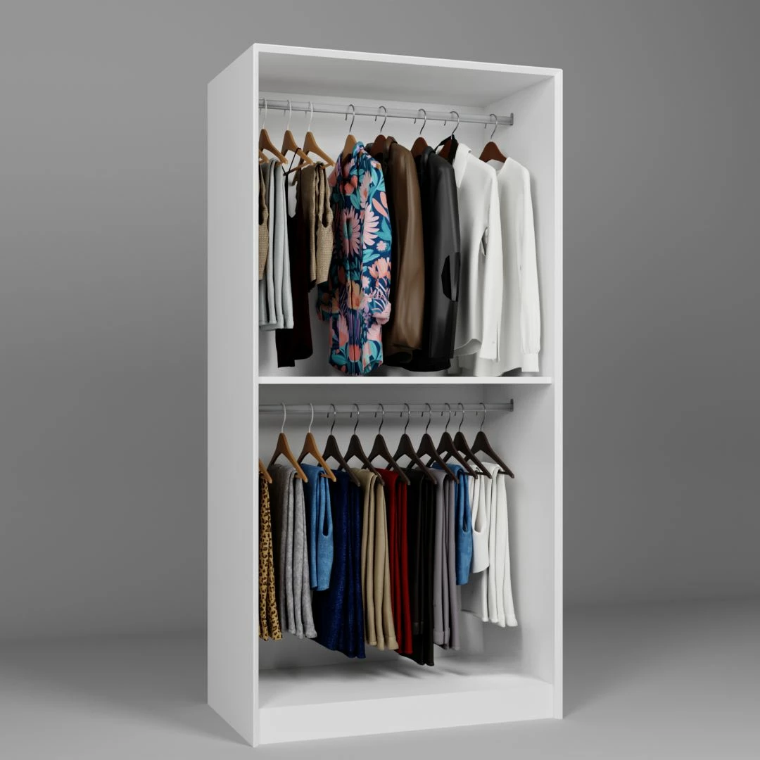 Dollap rrobash Skye Decor, i bardhë, Lucas 1600-85