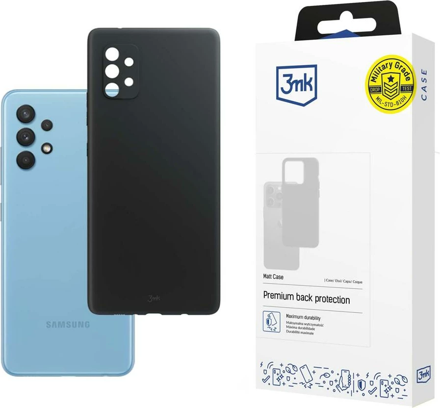 Mbështjellës 3mk Matt Case për Samsung Galaxy A33 5G, i zi