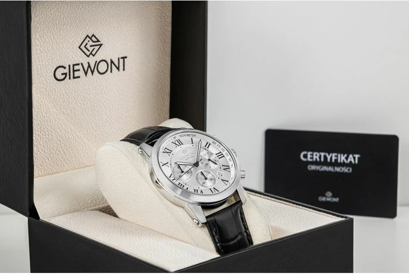 Orë dore për meshkuj Giewont GW6260-A1, argjend