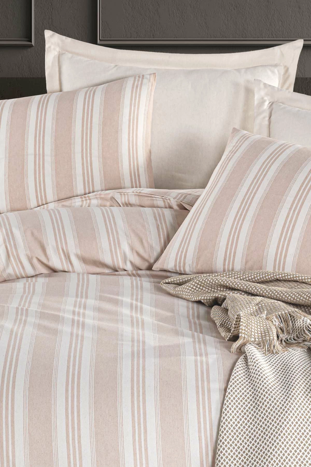 Set mbulesash për dyshek dopio, L'essentiel, Soft Line, bezhë