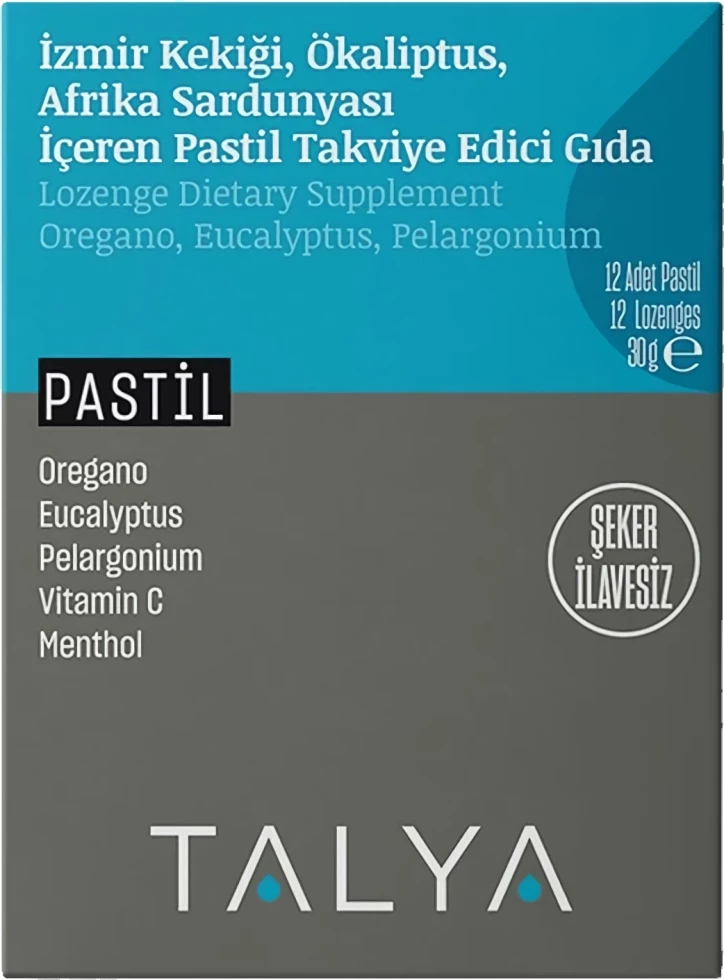 Lozenges w/ Oregano, Eucalyptus, Pelargonium, Vit C 12 pastile