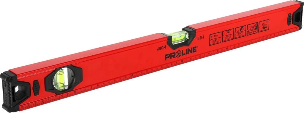 Nivel uji PROLINE 15855 150cm, alumin, 2 flluska, e kuqe