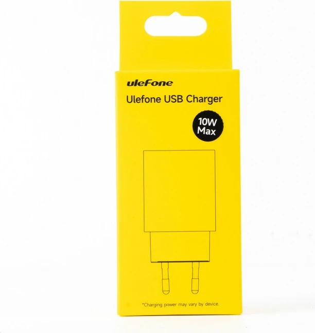 Karikues muri, Ulefone, UF-CHAR-10WR, 10W 5V/2A, 1x USB-A, prizë EU, për Armor X12 Pro dhe Tab W10, i zi