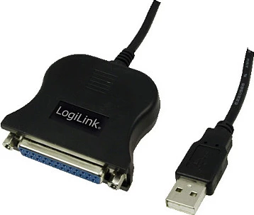 Adapter USB në DSUB-25 LogiLink Adp USB to DSUB-25, i zi