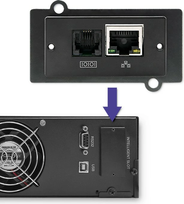 UPS rack Qoltec 53945, 1kVA, 800W, LCD, i zi
