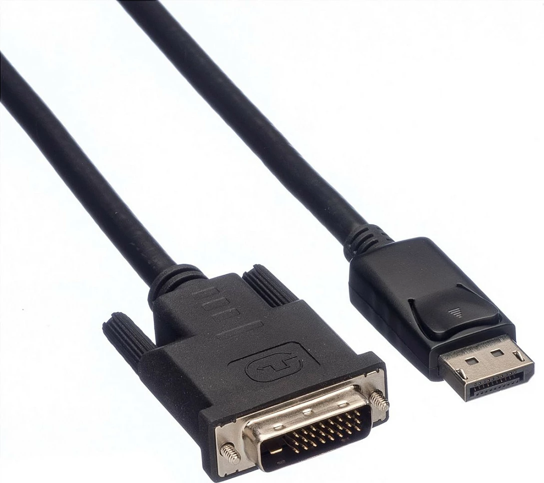 Kabllo ROLINE DisplayPort në DVI Dual Link LSOH, 2 m, e zezë