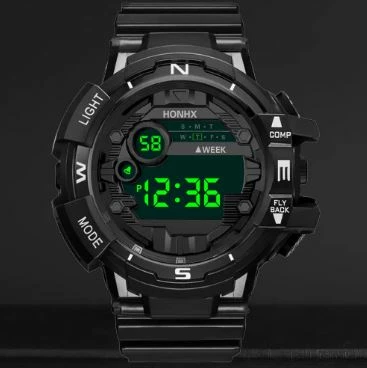 Orë digjitale sportive Honhx, rezistente ndaj ujit-ODHRU09