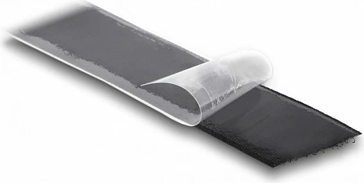 Shirit Velcro DeLOCK Heavy-Duty, vetë-ngjitës, 25 m x 25 mm, i zi