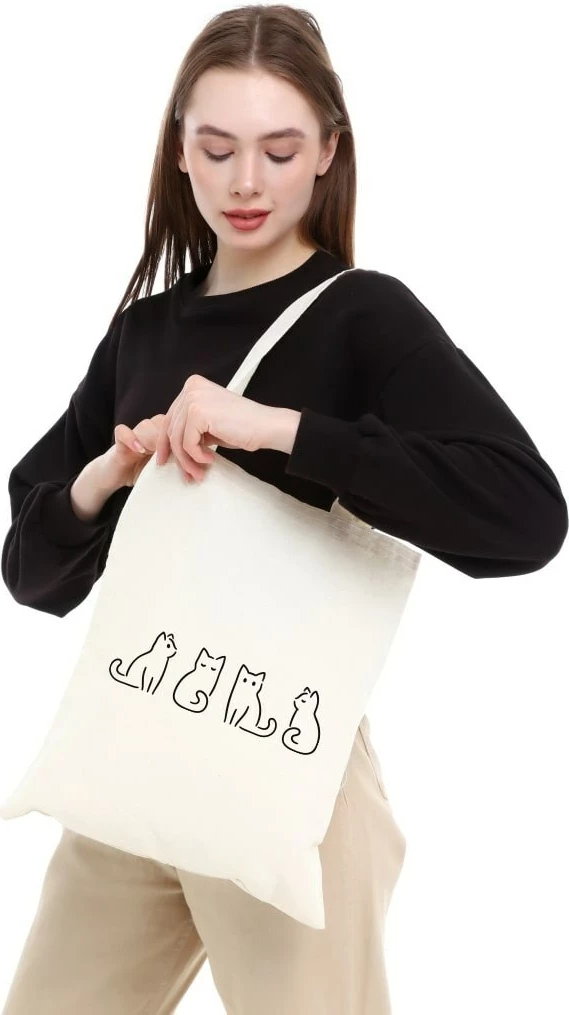 Çantë tote Zoozie Bags, krem, 0376