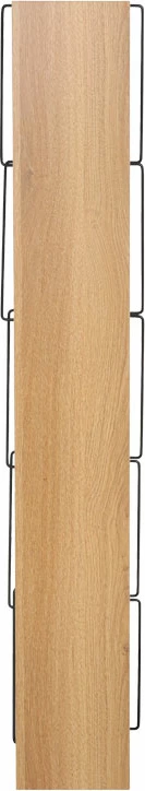 Raft librash mini Tars, ngjyrë sonoma e zezë, 50x22x150cm